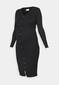 MLDIA L/S - Vestido de malha - black