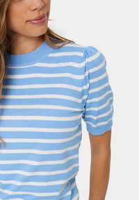 Saint Tropez MILA STRIPED - Triko s potiskem - heather