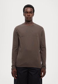 Armani Exchange Ilgarankovis viršutinės dalies drabužis - black olive