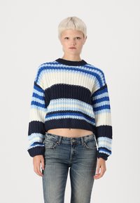 Noisy May NMCHARLIE O NECK STRIPE - Camisola - multi coloured