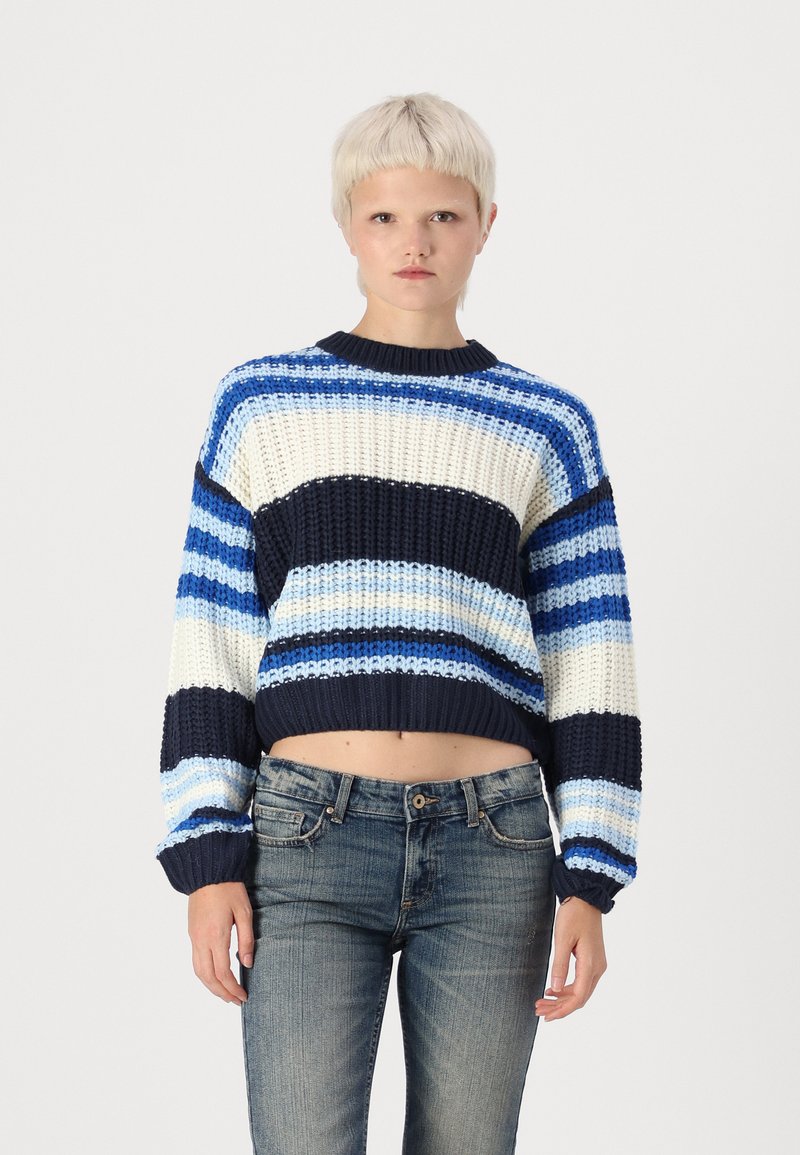 Noisy May NMCHARLIE O NECK STRIPE - Camisola - multi coloured
