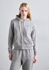 FULL ZIP HOODIE - Felpa con zip - dark vintage heather