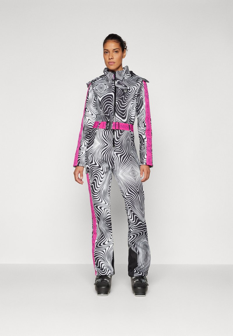 EA7 Emporio Armani SKI KITZBUHEL JUMPSUIT - Skafander - black/white
