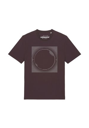 watapparel, SONNENFINSTERNIS UNISEX - T-shirt imprimé - red brown