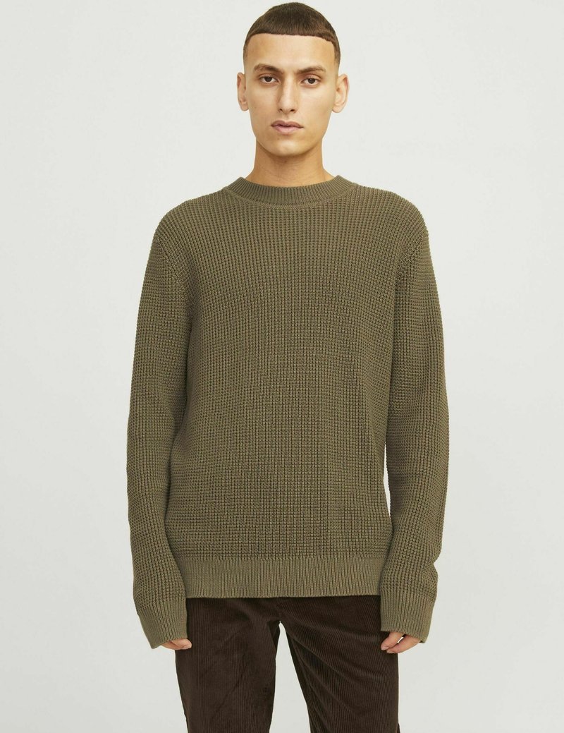 Jack & Jones PREMIUM STRICKPULLOVER MIT RUNDHAL - Sudadera - sea turtle