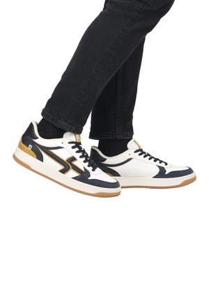 Rieker Sport Sneaker low - cremeweiß schwarz