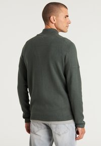 CHASIN' OSCAR HALF ZIP - Strickpullover - dark grey