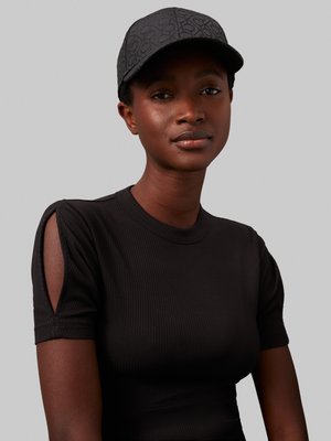 Calvin Klein MONOGRAM - Cappellino - ck black mono jacquard