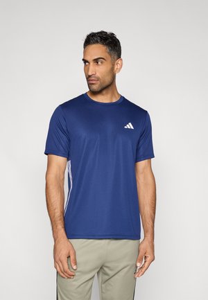 WORKOUT ESSENTIALS BASE 3-STRIPES - Sporta krekli - dark blue/white