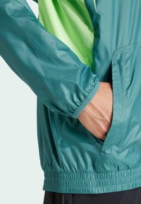 adidas Performance Windbreakers - preloved teal   lime burst