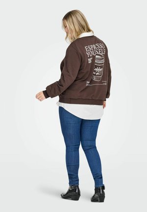 ONLY Carmakoma CARSONNY  - Sweatshirt - seal brown