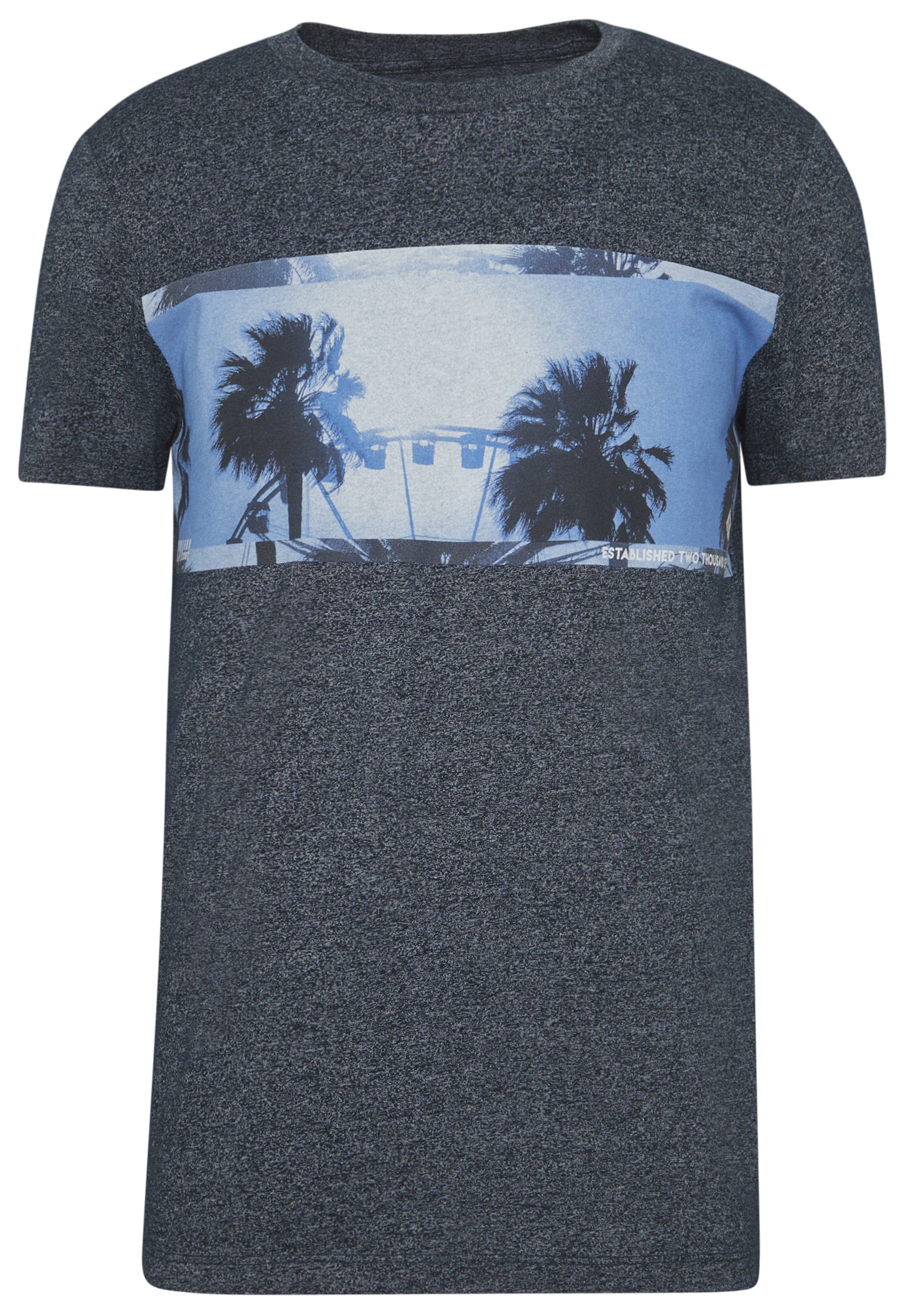 TOM TAILOR DENIM STRUCTURED FOTOPRINT T shirts med print TOM TAILOR DENIM STRUCTURED FOTOPRINT - T-shirts med print - sky captain blue