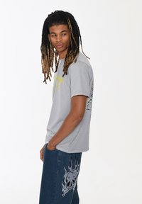 Ed Hardy LOVE KILLS SLANT - Camiseta estampada - grey