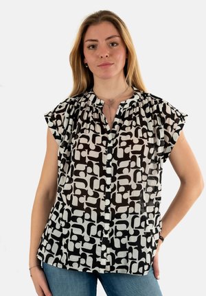 Button-down blouse - noir