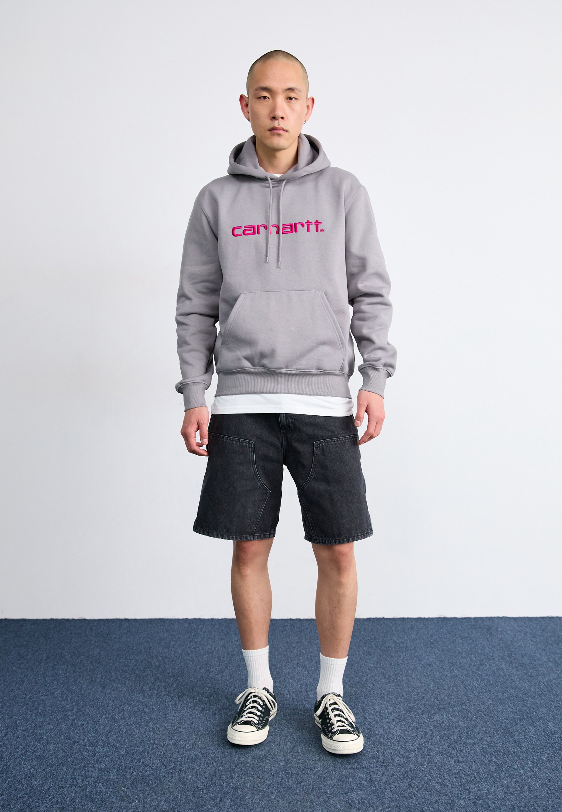 Carhartt WIP HOODED - Hoodie - yosemite/disco/grey - Zalando.co.uk