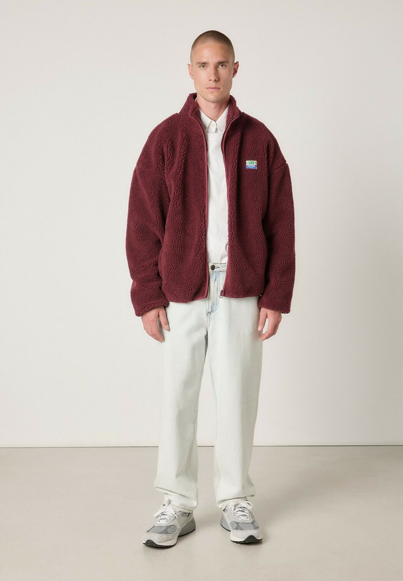 American Vintage HOKTOWN - Veste polaire - bordeaux chine/bordeaux chiné