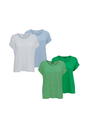 ONLY, MOSTER 4 PACK - T-shirt print - cashmere  jolly green