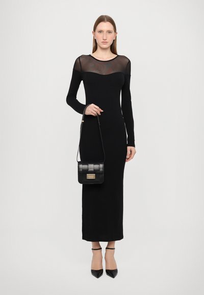 Loeffler Randall DESI CROSSBODY WITH LOCK HARDWARE - Torba čez telo - black