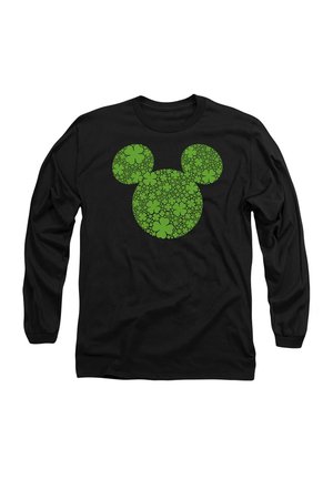 MICKEY MOUSE ST PATRICK'S DAY SHAMROCK EARS - Langarmshirt - black