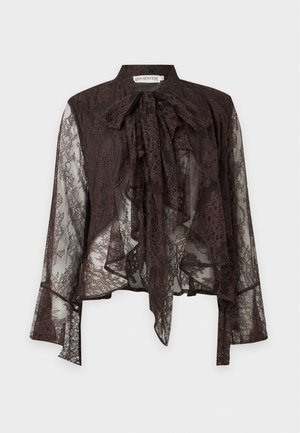 Ida Sjöstedt, ALLYSON  - Blouse - dark brown