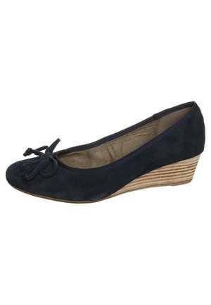 Pumps m/ kilehæl - dark blue