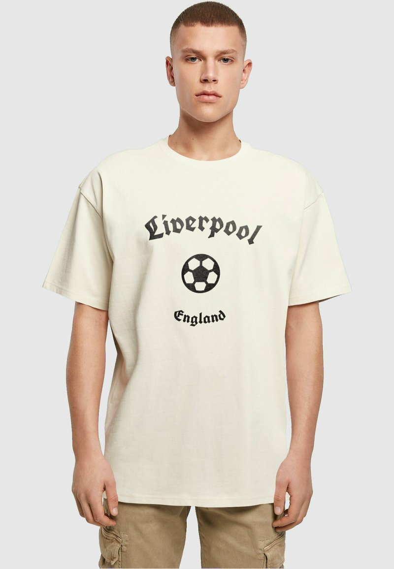 Merchcode LIVERPOOL HEAVY - T-shirt print - sand