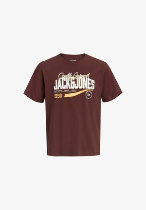 Jack & Jones, T-SHIRT T-SHIRT - Tričko s potlačou - bitter chocolate
