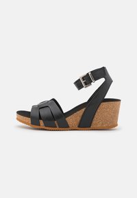 Bullboxer Sandaletter med kilklack - black