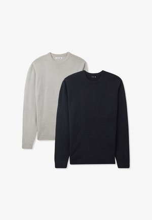 Terranova PACK 2 GIROCOLLO TINTA UNITA - Maglione - 1x Blue, 1x Black