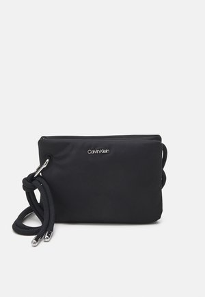 Calvin Klein ROPED CROSSBODY - Sac bandoulière - black