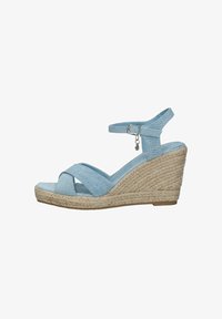 Sandali XTI Donna - Tacco 8cm Plateau, Tessuto Metallizzato, Suola Antiscivolo, Vegano - Foto 2