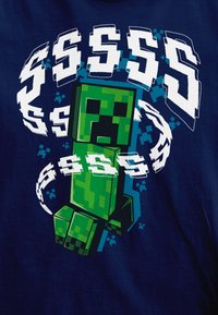 Henry Tiger MINECRAFT CREEPERS - T-shirt con stampa - navy blue