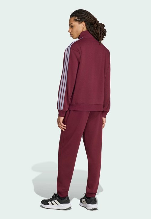adidas FLEECE TRACKSUIT - Tracksuit - team maroon slate — photo 2
