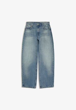 Bershka, LOW-RISE BARREL - JEANS - Baggy Jeans - dark blue