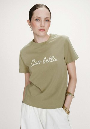 À MESSAGE VANDERS - T-shirt imprimé - sauge