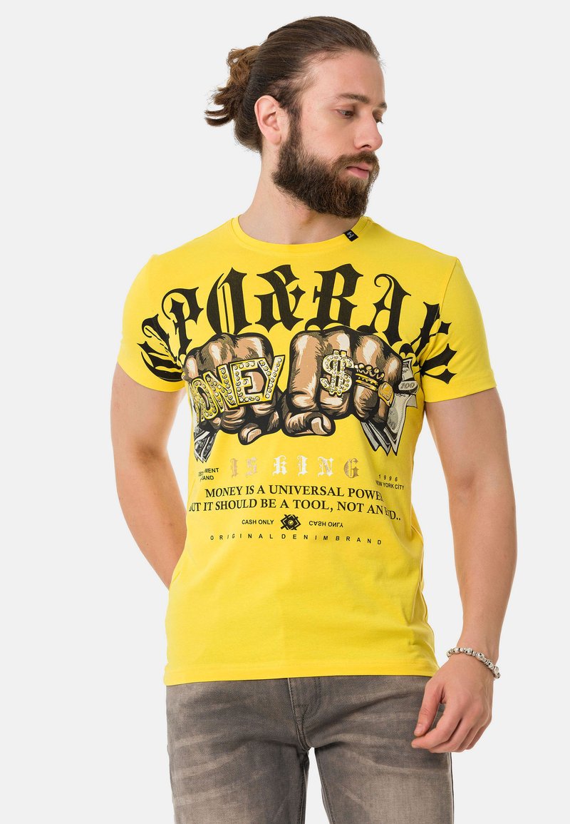 Cipo & Baxx T-Shirt print - yellow