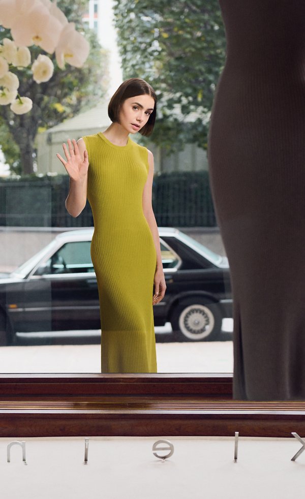 LIQUID FINISH MAXI DRESS - Maxikleid - warm olive