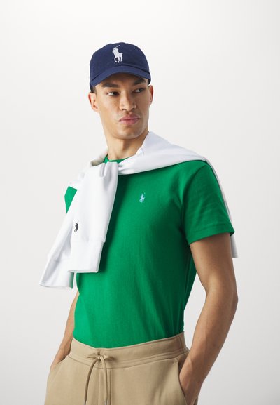 Polo Ralph Lauren CLASSIC FIT HEAVYWEIGHT JERSEY T-SHIRT - Pamata T-krekls - kayak green