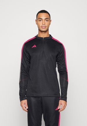 TIRO 23 CLUB TRAINING - Maglietta a manica lunga - black/team real magenta