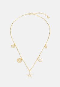 Orelia MULTI CHARM NECKLACE - Κολιέ - pale gold-coloured