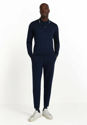 FALKE BASIC POLO SHIRT - Longsleeve - space blue