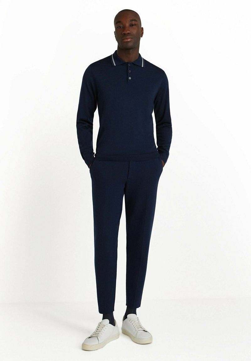 FALKE Basic Polo Shirt - T-shirt à manches longues - space blue