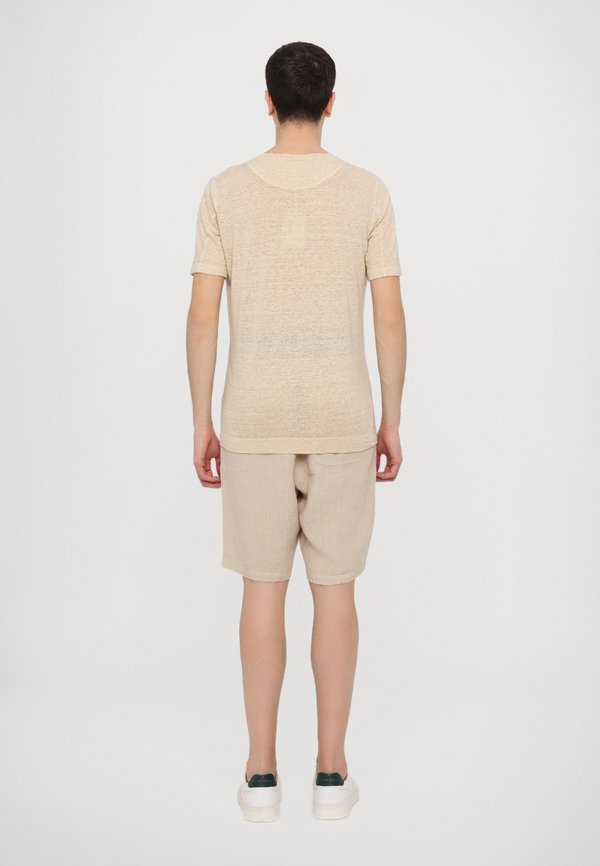 MEN V NECK - Basic T-shirt - safari soft fade3