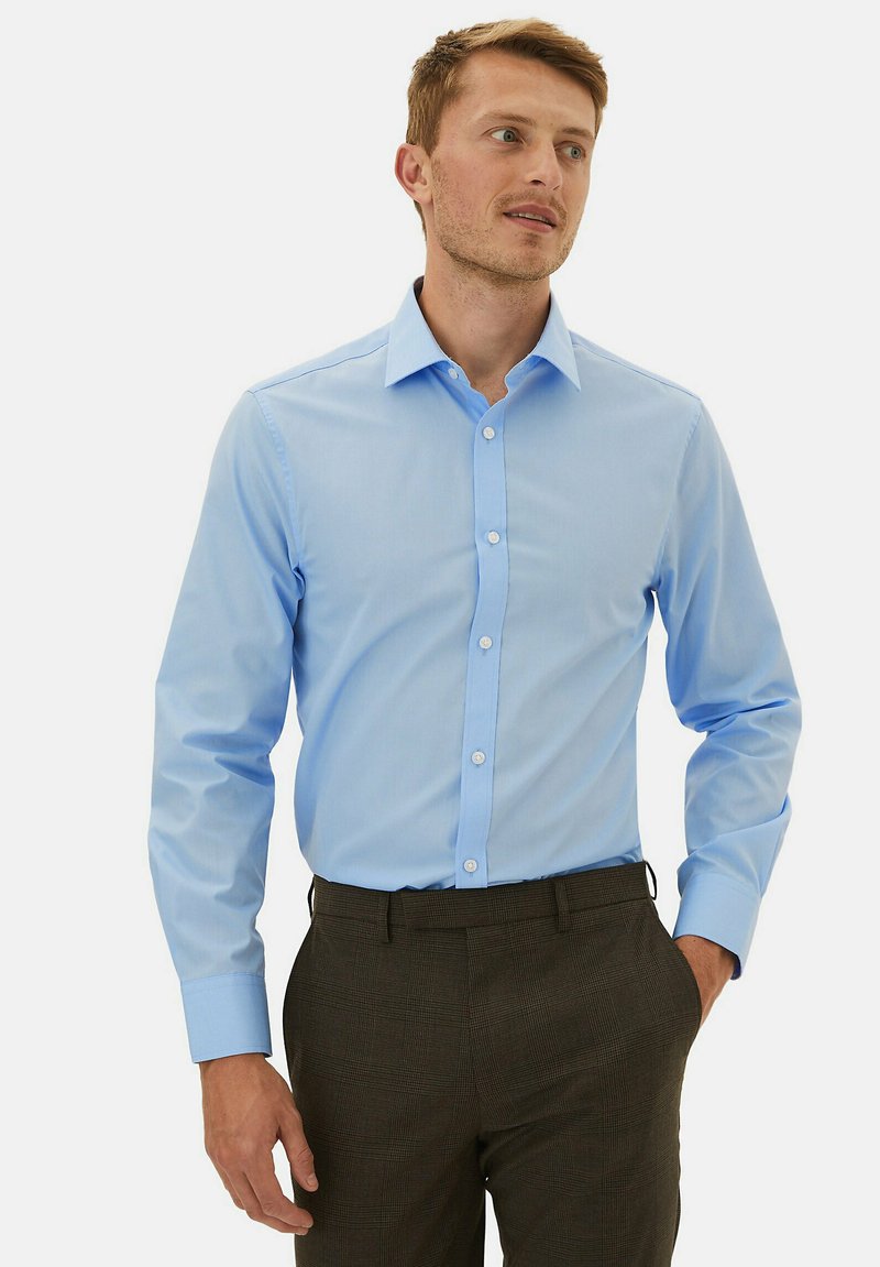 Marks & Spencer 3PACK SLIM FIT LONG SLEEVE Formal shirt blue Zalando