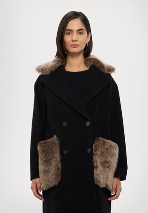 DAYOUNG COAT - Classic coat - black toscana honey