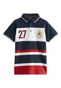 Next COLOURBLOCK SHORT SLEEVES - Polosärk - red blue