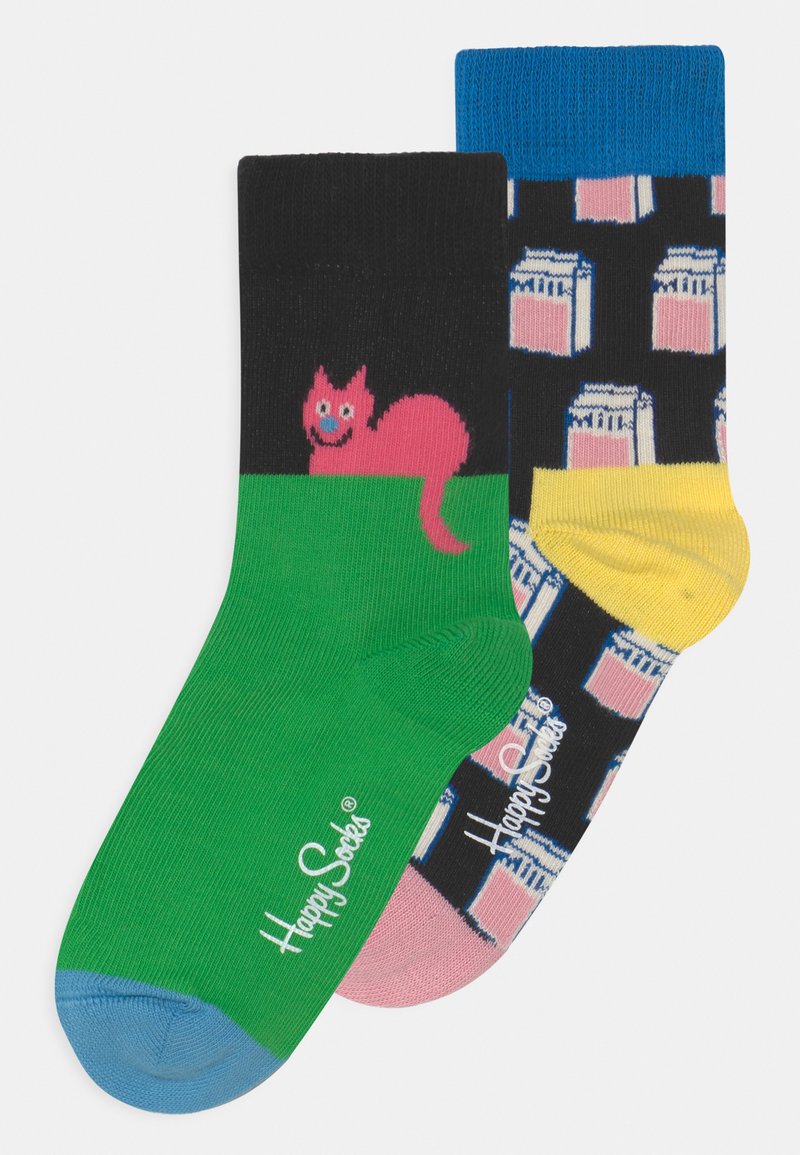 Happy Socks KIDS CAT UNISEX 2 PACK Socks multicoloured/black