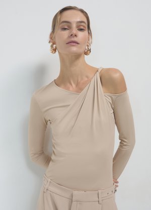 Calliope CUT OUT - Langarmshirt - beige medio