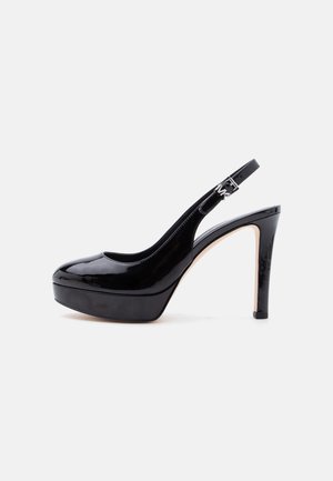 MICHAEL Michael Kors TRACY PLATFORM SLING - Cipele na petu s platformom - black