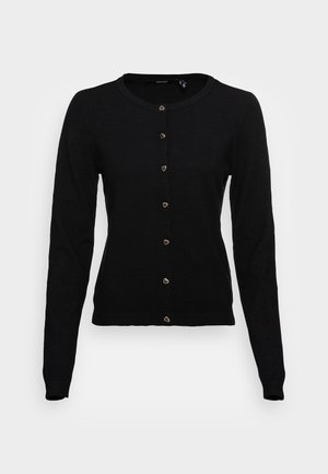 VMKARIS O NECK CARDIGAN - Gilet - black